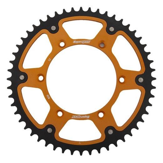 REAR SPROCKET SUPERSPROX STEALTH RST-808:52-GLD, AUKSO SPALVOS 52T, 520