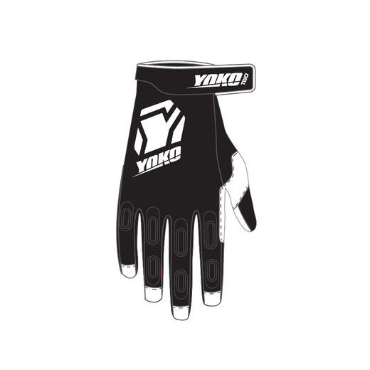 MX GLOVES YOKO TWO BLACK/WHITE S (7)