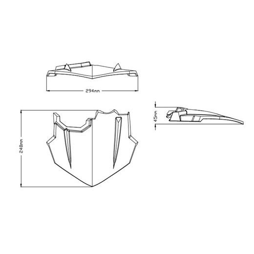 WINDSHIELD PUIG NEW GEN. SPORT PLUS 9507J MATINĖ JUODA