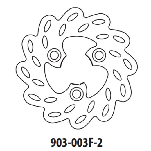 STABDŽIŲ DISKAS GOLDFREN 903-003F-2 PRIEKINIŲ 155 MM