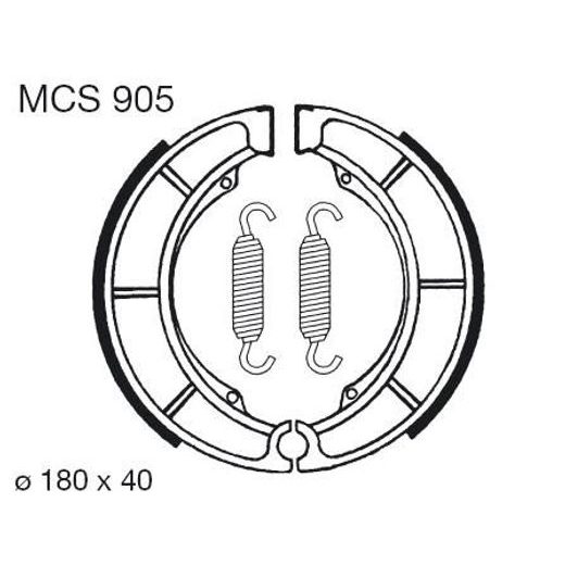 BŪGNINIŲ STABDŽIŲ TRINKELĖS LUCAS MCS 905