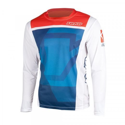 MX JERSEY YOKO KISA BLUE / RED, L DYDŽIO