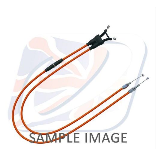 THROTTLE CABLES (PAIR) VENHILL T01-4-139-OR FEATHERLIGHT, ORANŽINĖS SPALVOS