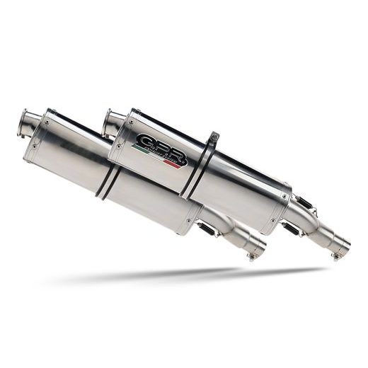 DUAL SLIP-ON EXHAUST GPR TRIOVAL K.33.TRI POLISHED STAINLESS STEEL