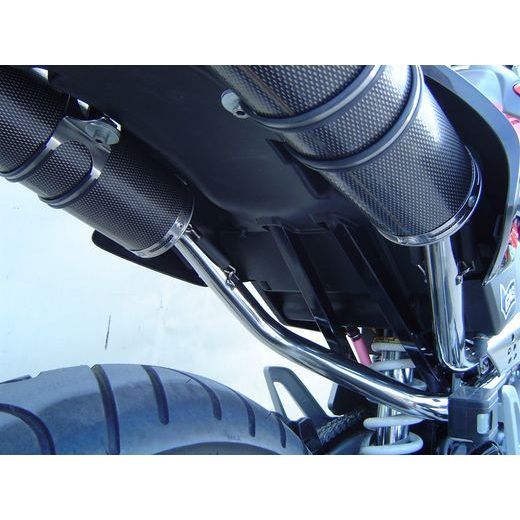 DUAL SLIP-ON EXHAUST GPR INOX TONDO H.123.CAT.IT BRUSHED STAINLESS STEEL