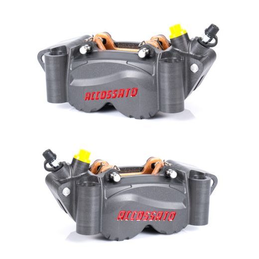 RADIAL BILLET 2-PIECE CALIPER ACCOSSATO PZ011 - DISTANCE 100 MM PISTON IN ALUMINIUM