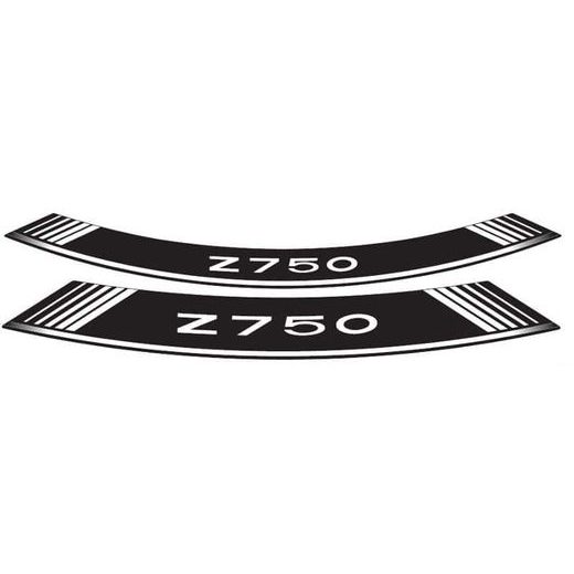 RATLANKIO LIPDUKAS PUIG Z750 5545B, BALTOS SPALVOS SET OF 8 RIM STRIPS