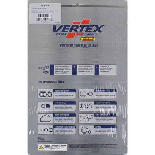 PILNAS TARPINIŲ KOMPLEKTAS WINDEROSA CGKOS 8110064 WITH SEALS