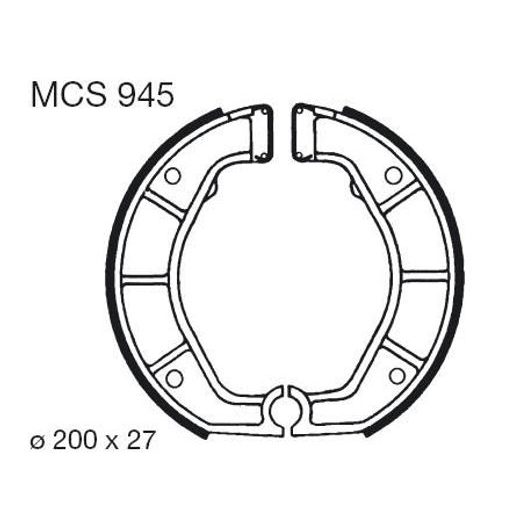 BŪGNINIŲ STABDŽIŲ TRINKELĖS LUCAS MCS 945