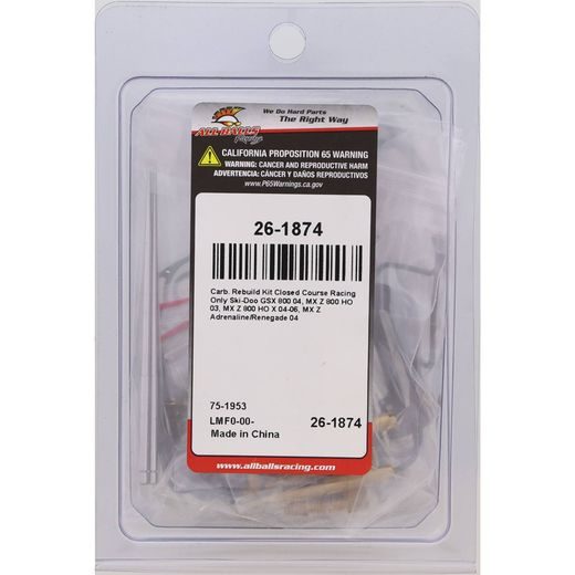 KARBIURATORIAUS REMONTINIS KOMPLEKTAS ALL BALLS RACING CARK26-1874