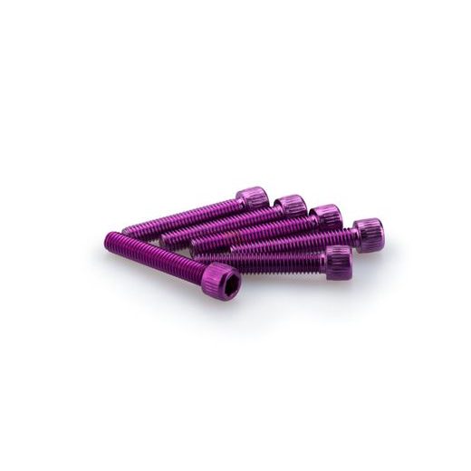 VARŽTAI PUIG ANODIZED 0346L VIOLET M6 X 35MM (6PCS)