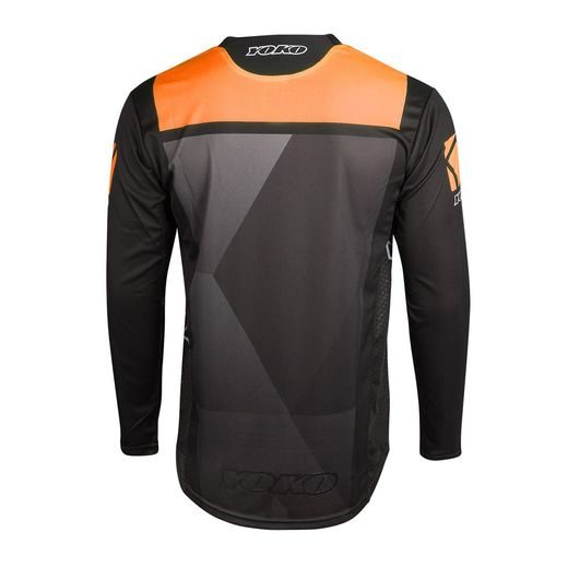 MX JERSEY YOKO KISA BLACK / ORANGE, S DYDŽIO