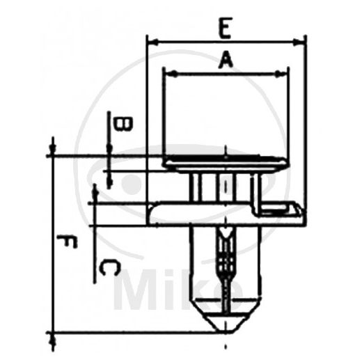 ROTATING PUSH RIVET JMT 10 PIECES