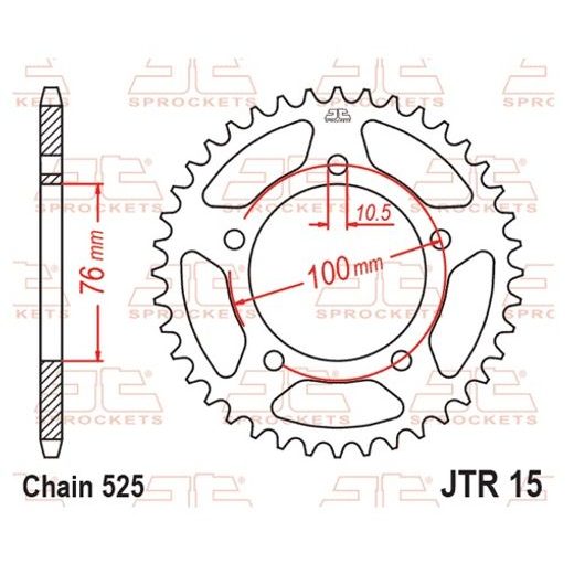 GALINĖ ŽVAIGŽDĖ JT JTR 15-44 44T, 525