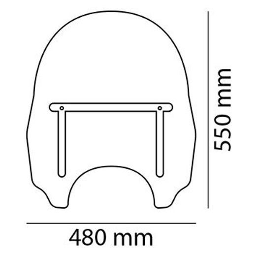 WINDSHIELD PUIG DAYTONA III 1984W TRANSPARENT, UNIVERSALUS