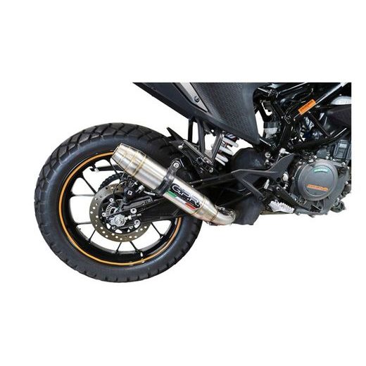 SLIP-ON EXHAUST GPR DEEPTONE INOX KT.99.2.RACE.DE BRUSHED STAINLESS STEEL INCLUDING LINK PIPE