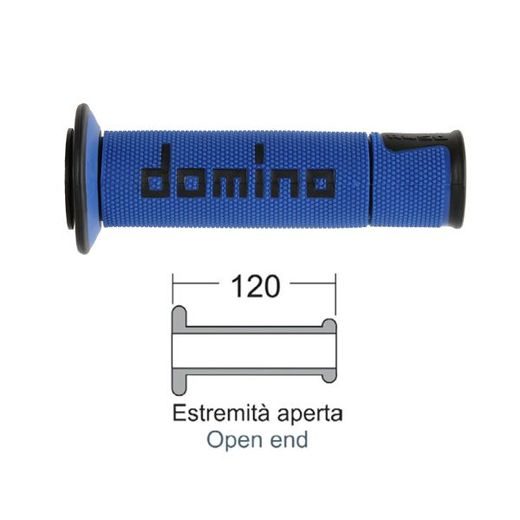 RANKENŲ KOMPLEKTAS VAIRAMS DOMINO ROAD-RACING 184161300 BLUE/BLACK