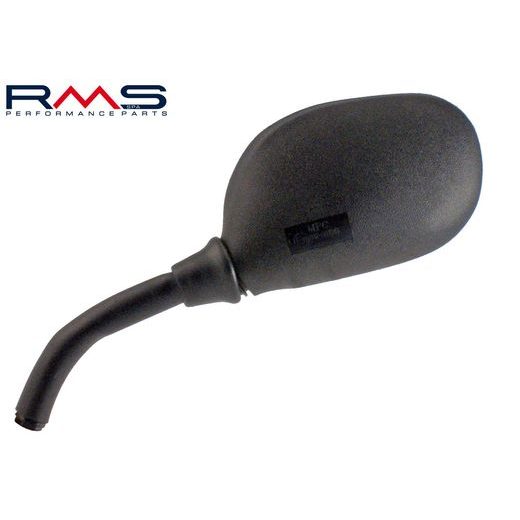 GALINIO VAIZDO VEIDRODIS RMS 122760040 KAIRĖ, JUODOS SPALVOS