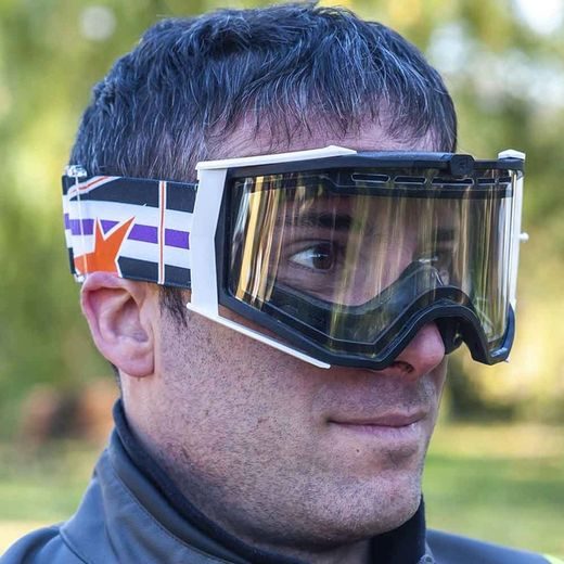 GOGGLES ARIETE 8K ENDURO 14960-EOV DOUBLE CLEAR LENS, ORANŽINĖS SPALVOS