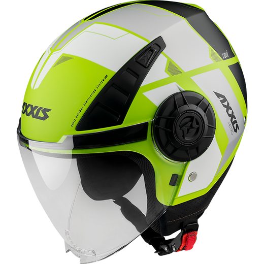 JET HELMET AXXIS METRO ABS COOL B3 MATT FLUOR YELLOW, XS DYDŽIO