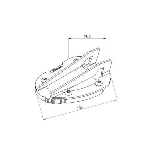 KICKSTAND EXTENSION PUIG 20173N, JUODOS SPALVOS