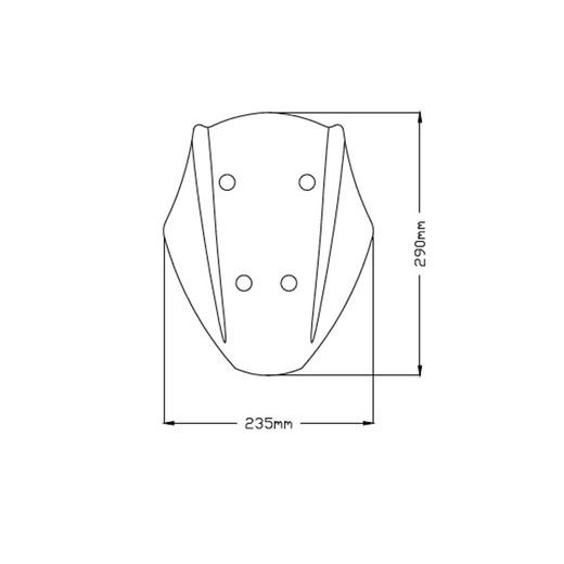 WINDSHIELD PUIG NEW GEN. SPORT 3773W SKAIDRUS ADJUSTABLE