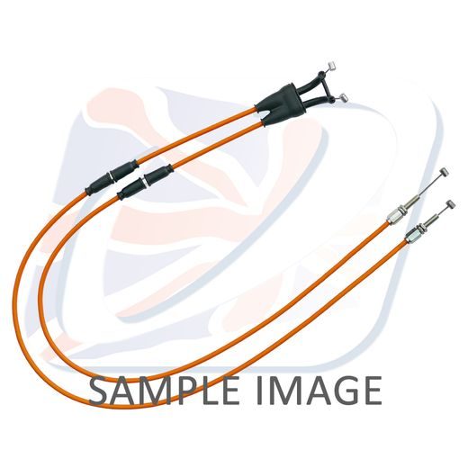 THROTTLE CABLES (PAIR) VENHILL K01-4-037-OR FEATHERLIGHT, ORANŽINĖS SPALVOS