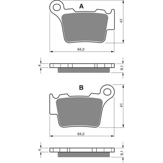 STABDŽIŲ TRINKELĖS GOLDFREN 191 S33 OFF-ROAD - GALAS