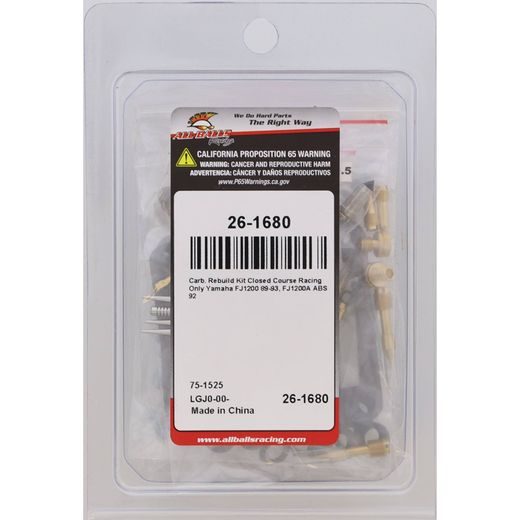 KARBIURATORIAUS REMONTINIS KOMPLEKTAS ALL BALLS RACING CARK26-1680