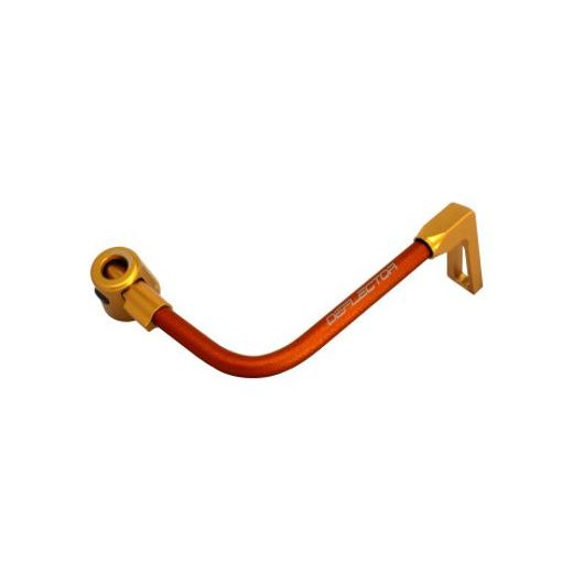 LEVER GUARD ACCOSSATO WITH ORANGE HOSE AND JOINT RIGHT, ALUMINIUM