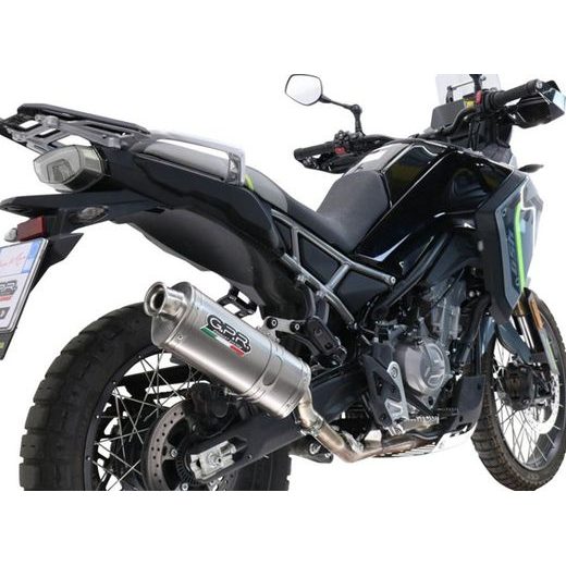 SLIP-ON EXHAUST GPR DUNE TRIOVALE TITANIO CF.17.DUNE, TITANINIS INCLUDING REMOVABLE DB KILLER AND LINK PIPE