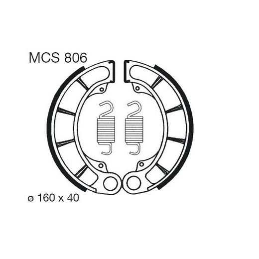 BŪGNINIŲ STABDŽIŲ TRINKELĖS LUCAS MCS 806