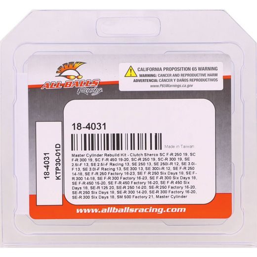 SANKABOS PAGRINDINIO CILINDRO REMONTINIS KOMPLEKTAS ALL BALLS RACING CMC18-4031