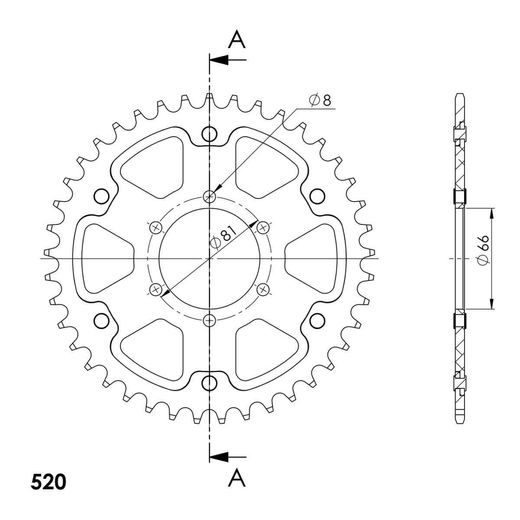 GALINĖ ŽVAIGŽDĖ SUPERSPROX STEALTH RST-844:41-GLD, AUKSO SPALVOS 41T, 525