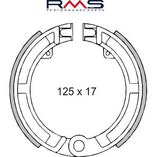 BŪGNINIŲ STABDŽIŲ TRINKELĖS RMS 225120170