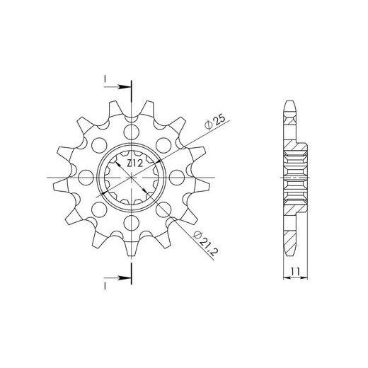 PRIEKINĖ ŽVAIGŽDĖ SUPERSPROX CST-824:12 12T, 520