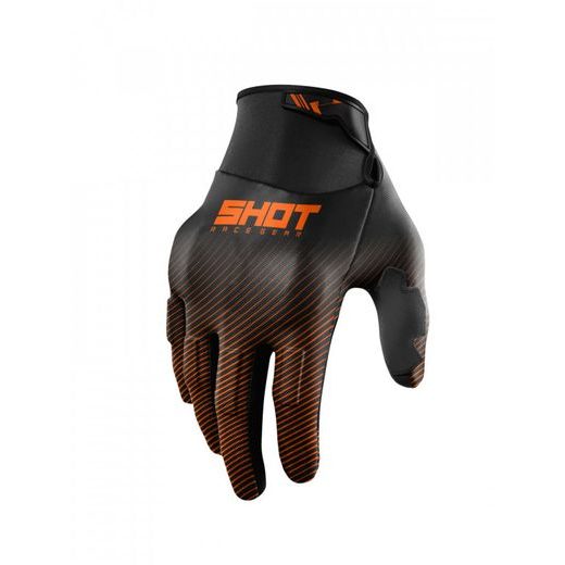 GLOVES SHOT DRIFT RIM A06-33A1-B03-10, ORANŽINĖS SPALVOS 10