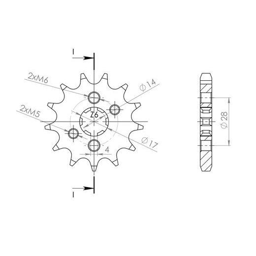 PRIEKINĖ ŽVAIGŽDĖ SUPERSPROX CST-277:13 13T, 428