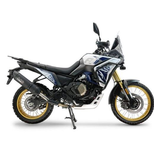 SLIP-ON EXHAUST GPR FURORE-X TITANIO NERO VO.9.FUXTITBL TITANIUM MATTE BLACK INCLUDING REMOVABLE DB KILLER AND LINK PIPE