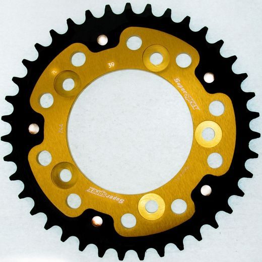 REAR SPROCKET SUPERSPROX STEALTH RST-744:39-GLD, AUKSO SPALVOS 39T, 525