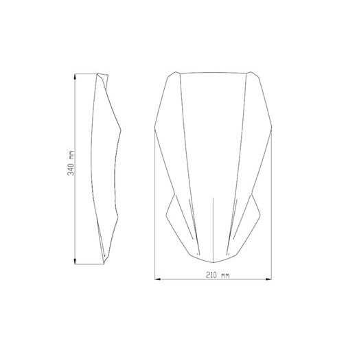 WINDSHIELD PUIG NEW. GEN SPORT 9588T, ORANŽINĖS SPALVOS