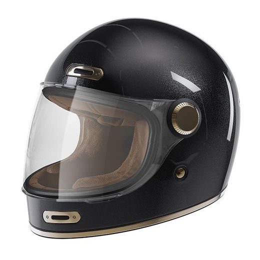 FULL FACE HELMET STORMER HISTORY SOLID BLACK PEARLY, M DYDŽIO