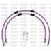 STANDARD FRONT BRAKE HOSE KIT VENHILL POWERHOSEPLUS LAV-7004F-PU (2 ŽARNELĖS RINKINYJE) PURPLE HOSES, CHROMED FITTINGS