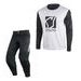 SET OF MX PANTS AND MX JERSEY YOKO TRE+SCRAMBLE BLACK; WHITE/BLACK 28 (S)