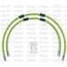 RACE FRONT BRAKE HOSE KIT VENHILL POWERHOSEPLUS KAW-6021FS-GR (2 ŽARNELĖS RINKINYJE) GREEN HOSES, STAINLESS STEEL FITTINGS