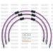 STANDARD FRONT BRAKE HOSE KIT VENHILL POWERHOSEPLUS SUZ-6003F-PU (3 ŽARNELĖS RINKINYJE) PURPLE HOSES, CHROMED FITTINGS