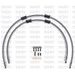 RACE FRONT BRAKE HOSE KIT VENHILL POWERHOSEPLUS KAW-12002FB (2 ŽARNELĖS RINKINYJE) CLEAR HOSES, BLACK FITTINGS