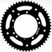 REAR SPROCKET SUPERSPROX STEALTH RST-457:52-BLK, JUODOS SPALVOS 52T, 420