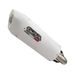 SLIP-ON EXHAUST GPR ALBUS EVO4 E5.H.266.ALBE5 WHITE GLOSSY INCLUDING REMOVABLE DB KILLER AND LINK PIPE