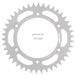 REAR ALU SPROCKET SUPERSPROX RAL-990:51-BLU, MĖLYNOS SPALVOS 51T, 520